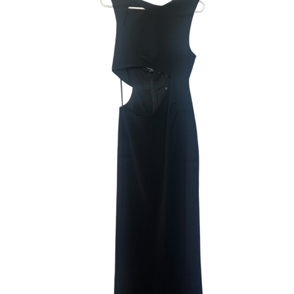 BCBGMaxAzria Kimora Crepe Cut-Out Black Gown – Size 8 NWT! - Picture 3 of 6